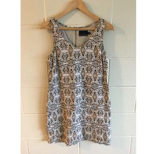 Cynthia Rowley Printed Linen Shift Dress
